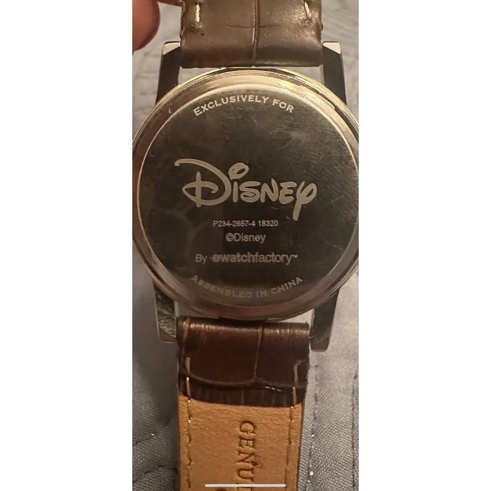 NWOT Disney ewatchfactory Silver and Gold Tone Mickey Watch P234-2657-4 18320